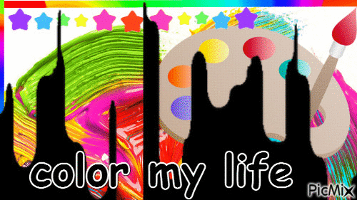 color my life - Free animated GIF