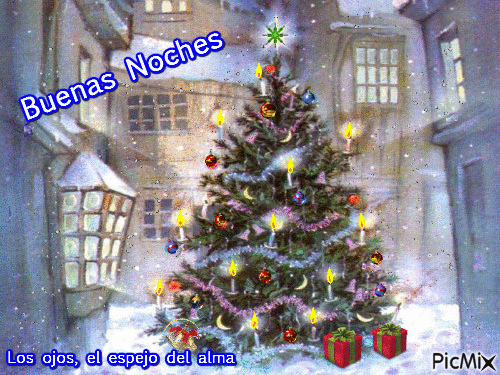 Buenas noches Navidad - GIF animado gratis - PicMix