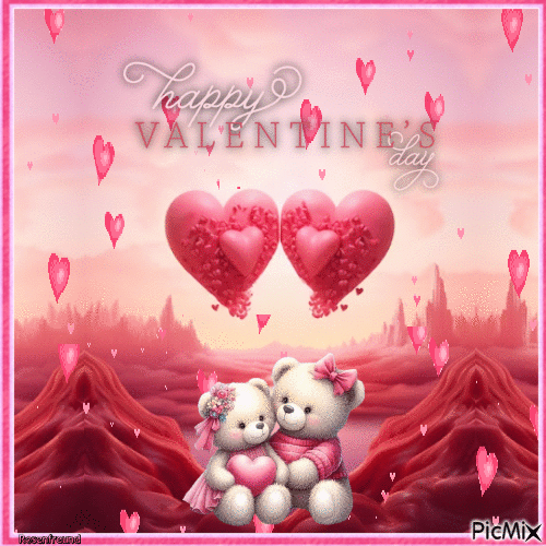 Happy Valentine'sday to all - Animovaný GIF zadarmo