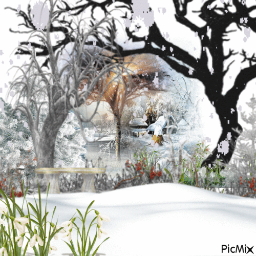 neige - GIF animado grátis