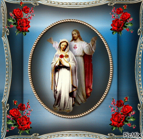 Jesus blessed mother - Besplatni animirani GIF