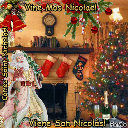 Comes Saint Nicholas!1 - Besplatni animirani GIF