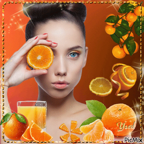 Naranja. - GIF animado grátis