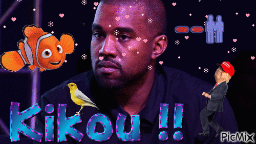 Kikou Kanye West - Free animated GIF