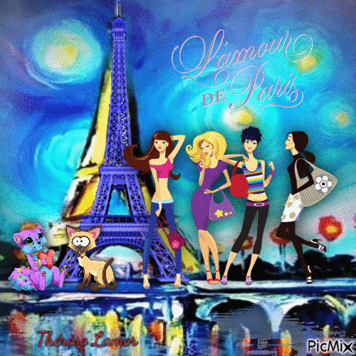 L'amour de Paris - Free animated GIF