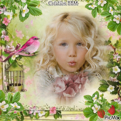 Portrait fillette par BBM - Ingyenes animált GIF