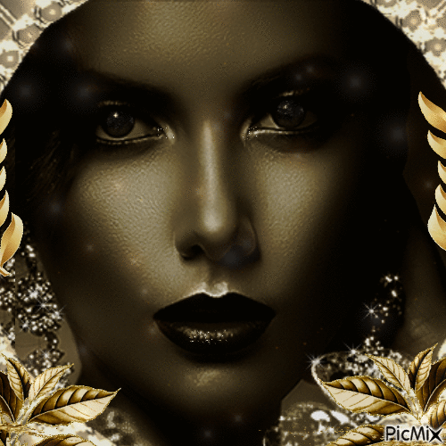 woman gold - 無料のアニメーション GIF