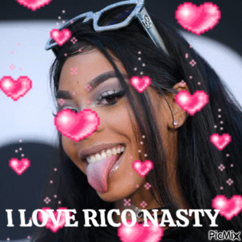 I LOVE RICO NASTY - Nemokamas animacinis gif