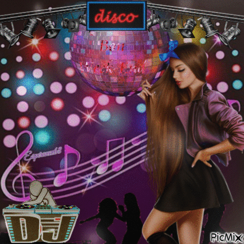 ♪ ♫ Bon week end Disco ♪ ♫ - GIF animé gratuit