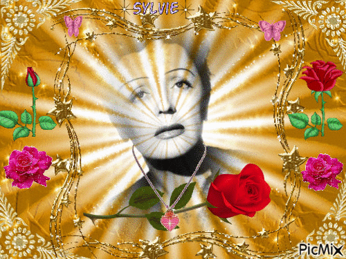 Edith Piaf ma création a partager sylvie - Gratis geanimeerde GIF