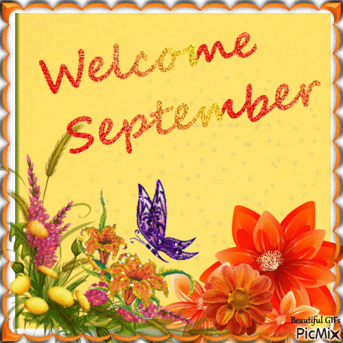 Welcome September - Ilmainen animoitu GIF
