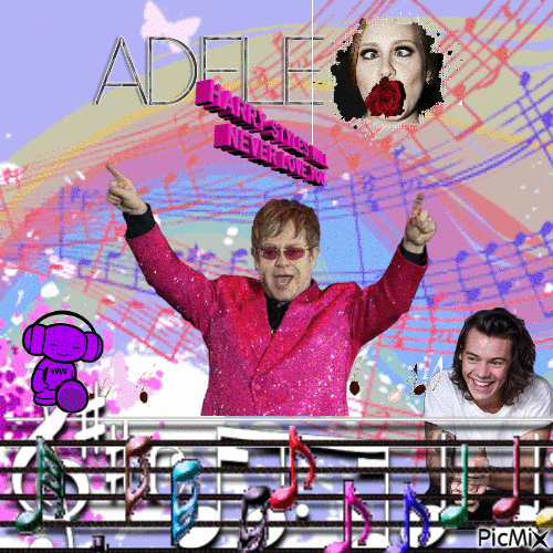 Adele - GIF animado gratis