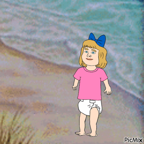 A day at the beach - Free animated GIF