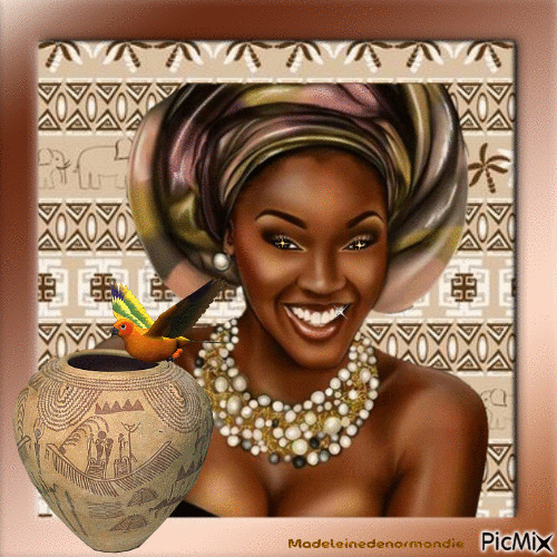 la belle africaine - Animovaný GIF zadarmo