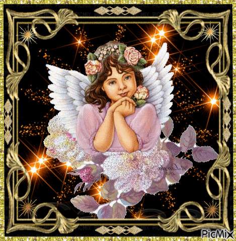 Angel girl. - Бесплатни анимирани ГИФ