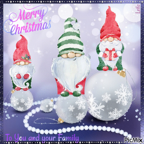 Merry Christmas to you and your family - GIF animado gratis