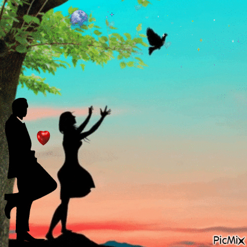 Love / Amour - Ingyenes animált GIF