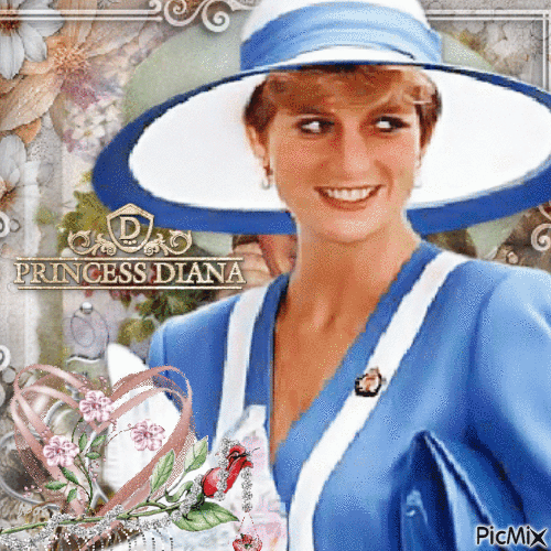 Hommage à Princesse Diana - GIF animé gratuit