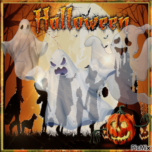 Halloween-Geist - Animovaný GIF zadarmo