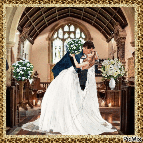 CHURCH WEDDING - 無料のアニメーション GIF