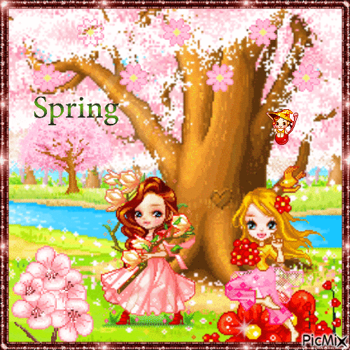 Springtime Cherrys - 免费动画 GIF