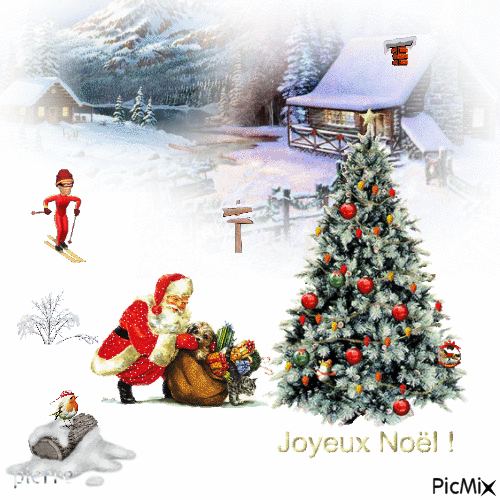 joyeux noel - GIF animado gratis
