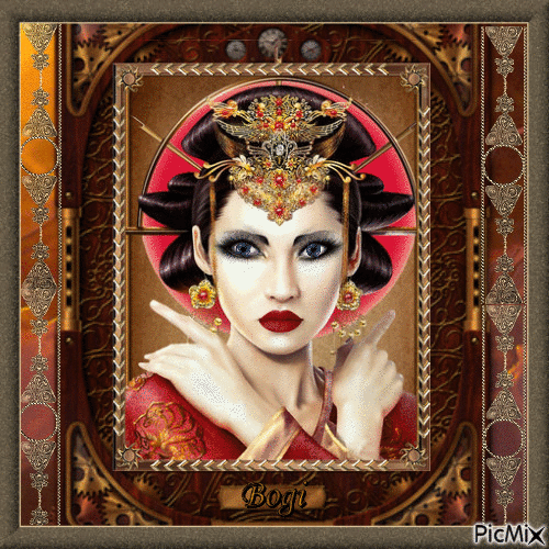 Oriental fantasy.../portrait - GIF animé gratuit