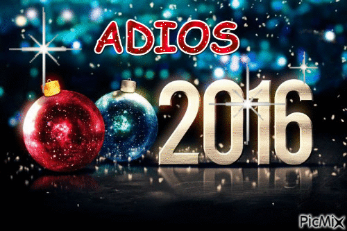 Adios 2016 - Δωρεάν κινούμενο GIF