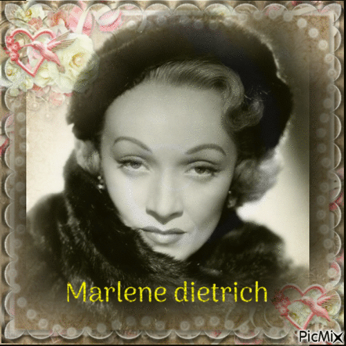 Marlène Dietrich - Gratis geanimeerde GIF