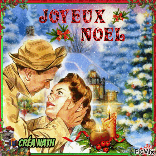 Joyeux Noël Vintage, concours - Безплатен анимиран GIF