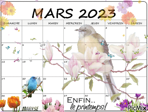 mars 2023 - Ücretsiz animasyonlu GIF
