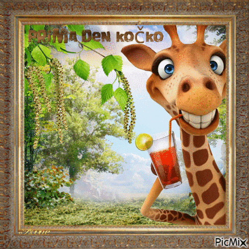 Žirafa - Bezmaksas animēts GIF
