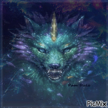 Mystical Wolf - Zdarma animovaný GIF