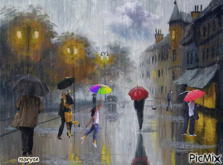 pluie - GIF animasi gratis