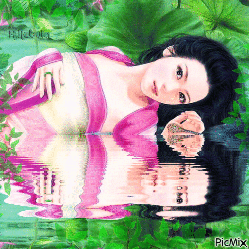 reflection in water - contest - GIF animado gratis