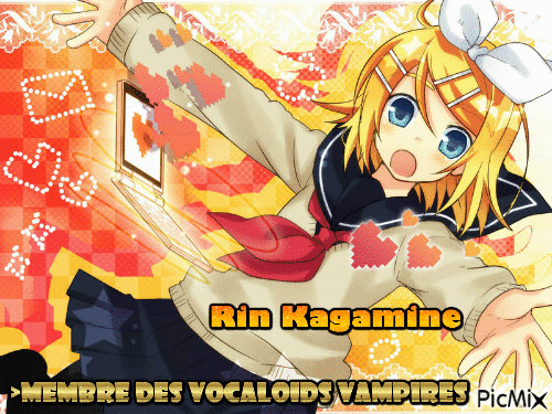 Badge Rin Kagamine - 免费动画 GIF