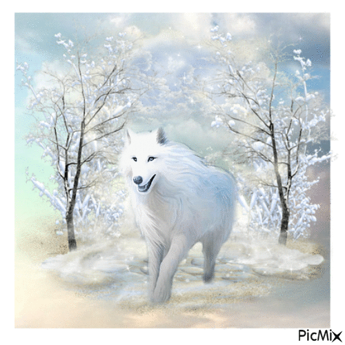 Winter Wolf jpg - Darmowy animowany GIF