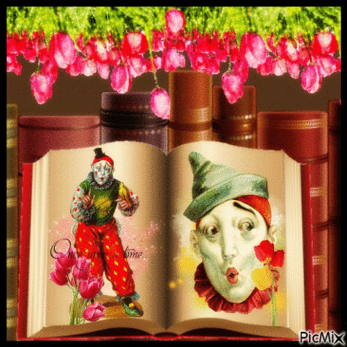 Tulips & Clowns - GIF animate gratis