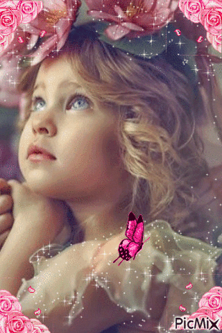 beautiful child - Безплатен анимиран GIF