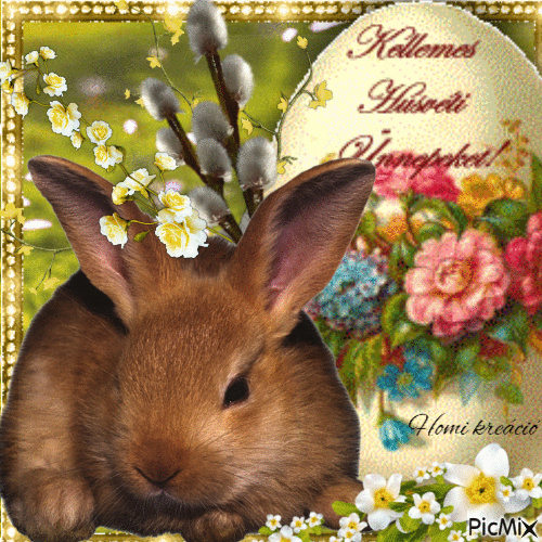 Mindenkinek Boldog Húsvétot! - GIF animado gratis