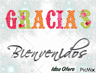 Gracias Bienvenidos - Zdarma animovaný GIF