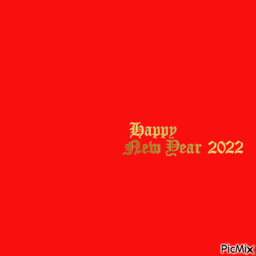 Nieuw jaar 2022 - GIF animé gratuit