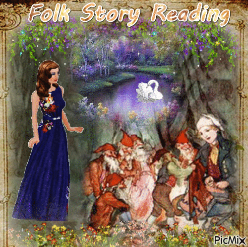 Folk Story Reading - Bezmaksas animēts GIF