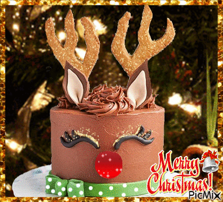 Happy Birthday Cake Choco Christmas GIF | GIFDB.com