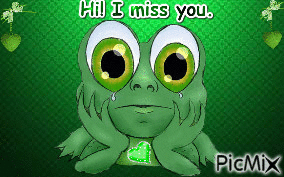 I miss you - Animovaný GIF zadarmo