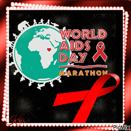 Mois de sensibilisation au virus du SIDA - Gratis animeret GIF