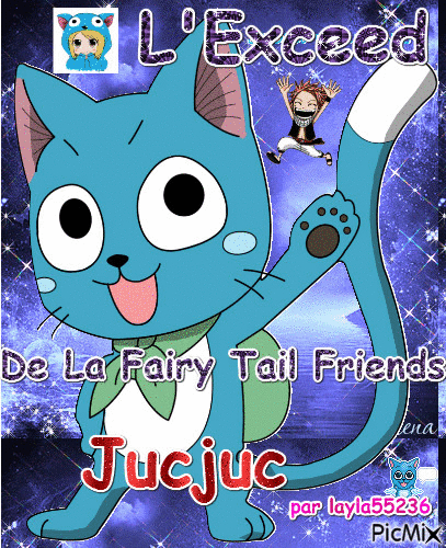 happy fairy tail friends Jucjuc - GIF animado gratis
