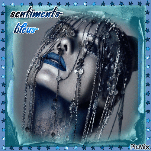 sentiments bleus - Безплатен анимиран GIF