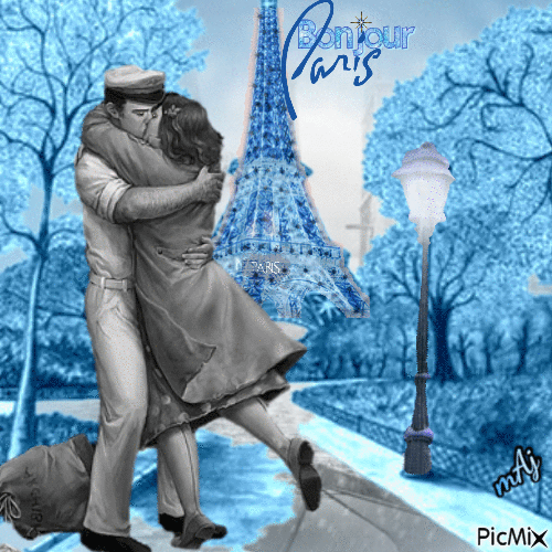 Concours "Couple rétro dans Paris" - 無料のアニメーション GIF