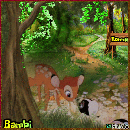 Bambi - GIF animé gratuit